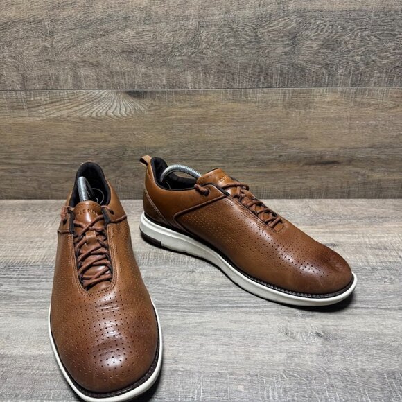 Cole Haan Grand Atlantic Textured British Tan Dress Sneakers Men's Size 10 - Picture 6 of 7